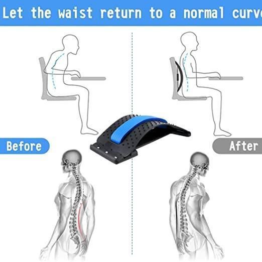 Multi-Level Back Stretcher & Posture Corrector (Blue)