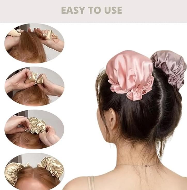 Trendy Heatless Hair Curl Buns (Pack of 2)