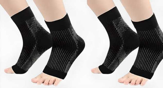 Swelling Arch & Heel Support Socks (Pack of 2 Pairs)