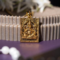 Gold Plated Ganeshji Pendant with Chain