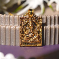 Gold Plated Ganeshji Pendant with Chain