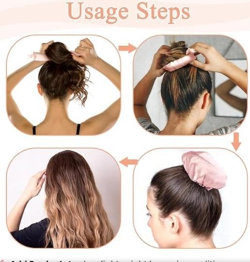 Trendy Heatless Hair Curl Buns (Pack of 2)