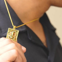 Gold Plated Ganeshji Pendant with Chain