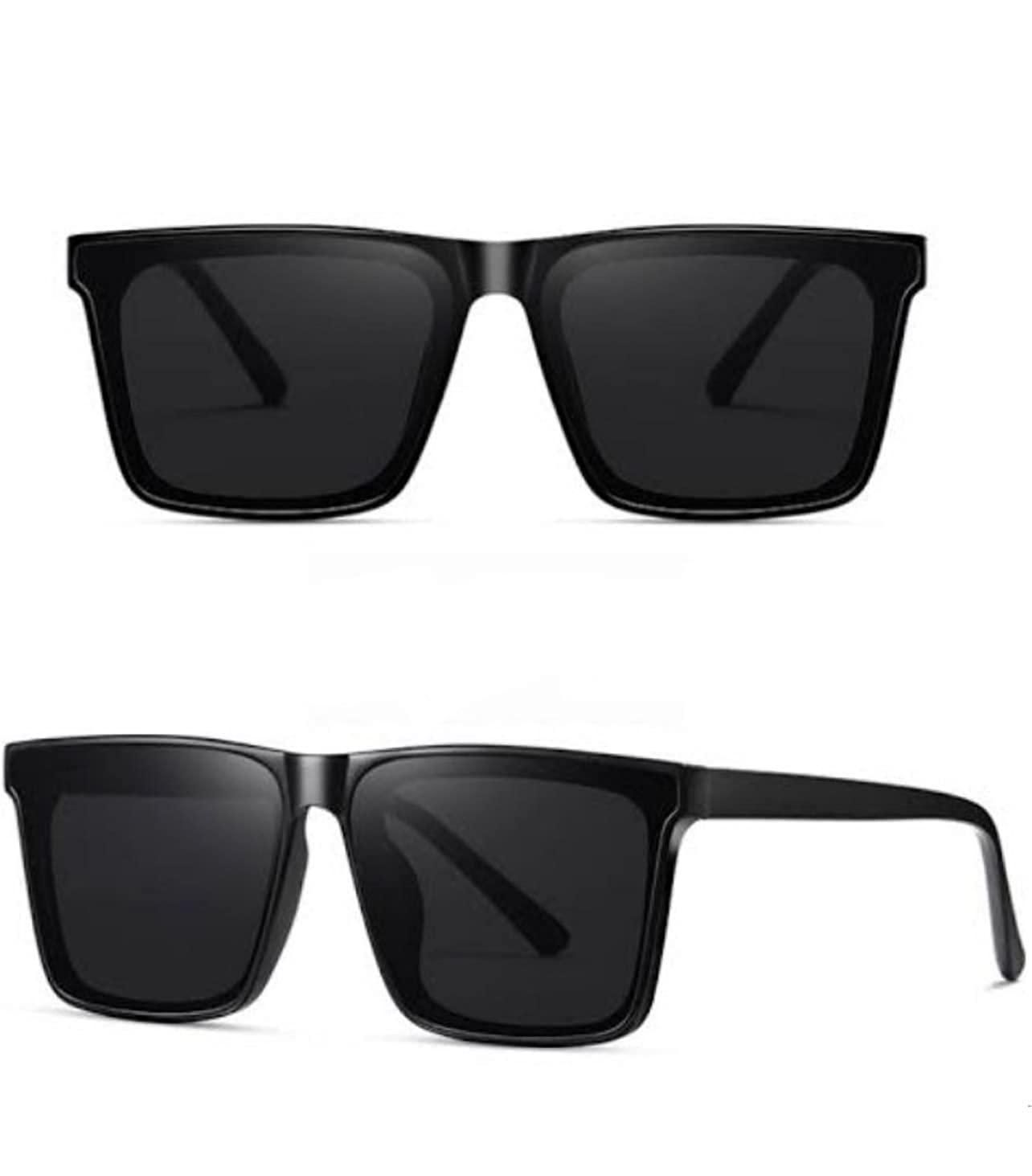 Polarized Retro Square Sunglasses – UV Protected Unisex Shades