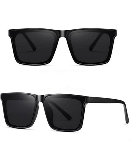 Polarized Retro Square Sunglasses – UV Protected Unisex Shades