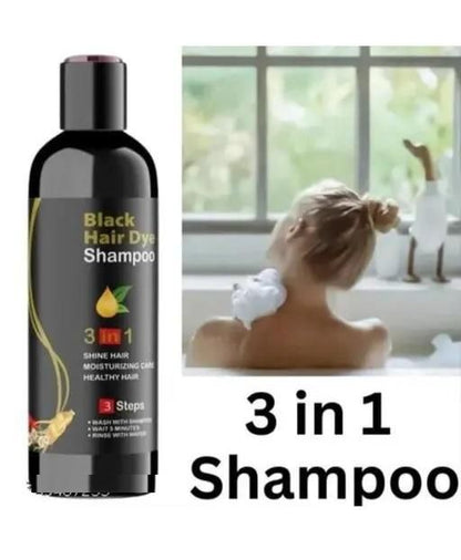 Instant Black Herbal Hair Dye Shampoo (100ml)