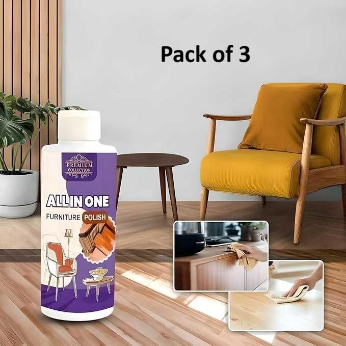 WoodGlow Furniture & Floor Polish (Pack of 3)